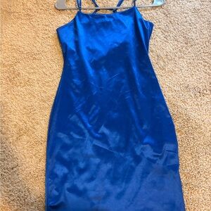Elegant Blue Women's Dress
